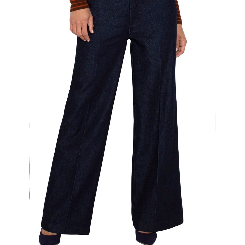 Liverpool LA Kelsey Dark Blue Wide-Leg Jeans/trouser